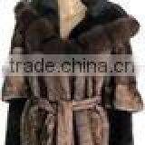 Fur Coats With a Waistband