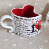 Popular Sale CHEL KLEIN Ceramic Mug With Heart-shaped and LOVE thumbnail-3