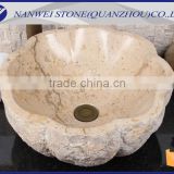 Natural marble stone wash basin for bathroom