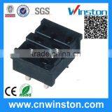 PT-08-0 General Miniature Black Color 300V 10A 8 Pins Electro-magnetic Industrial Power Relay Socket With CE