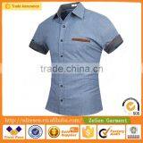 Guangdong Cheap Clothing Short Sleeve Twill Pant Shirt New Style thumbnail-2