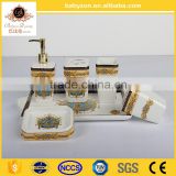 Wholesale high quality 6pcs ceramic bathroom set