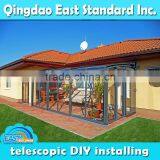 East Standard retractable aluminum porch enclosures