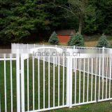 High quality plasitc fence with used aluminium inserted fence factory