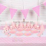 Baby Shower Pink Polka Dot Party Paper Tableware thumbnail-1