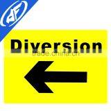 Reflective Adhesive Diversion Left Traffic Sign