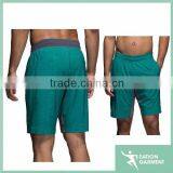 men sports wear soft fleece blank fabric back zip pocket running dri fit shorts wholesale