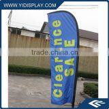 Angled Beach Flag Flying Banner Stand