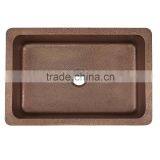 Hot Selling Copper Sinks, Pure Copper Sink, Original Copper Sink, Antique Copper Sink ,Handmade Square Copper Kitchen Sink thumbnail-3