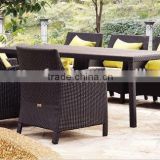2015 Classic Garden Furniture - budget Rattan Dining table with 8 chair Sets