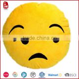 2015 high quality emoji custom plush pillow China supplier