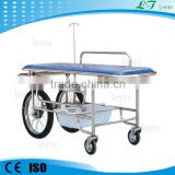 K-A158A medical clinic stainless steel stretcher with four castors