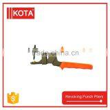 Carbon Steel Revolving Punch Plier With PVC Handle