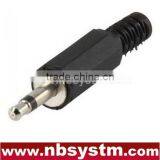 2.5mm Mono Plug Male With Plastic Tail, Audio Connector