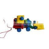 Colourful Wooden Toy Forklift thumbnail-5