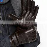 Winter Men Sheepskin Leather Gloves With High Quality thumbnail-2