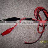Small 43mm Crocodile Clips/Alligator Clips With 1 Meter Cable Wire Soft Testing Wire