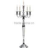 Silver Mosiac Chimney Candelabra