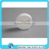 Promotional CNC Engraved Perspex White Block Display Stand Round Base thumbnail-3