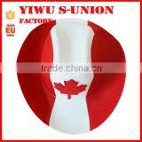 National Football Fans Non Woven Felt Canada Flag Hat