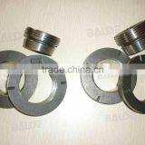 Casing screw and conical ring for single double casing tube