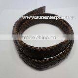 Braided Leather Round - Oval Braided 18 mm - SE-PB-Light Grey thumbnail-4