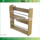 DT009/Decorative Kitchen Bamboo 2-Tier Spice Utensil Rack Wall Hanging Rack thumbnail-1