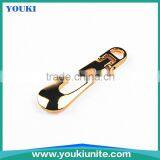 #8 Metal Zipper Fancy Gold Puller thumbnail-1