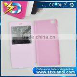 Smart Phone Accessories Window Style Leather Materital Phone Cover Case for Xuandi mi Note