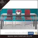 Wholesale Metal Glass Extendable Dinning Table thumbnail-1