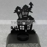 Metal Spook House Pumpkin Candle Holder Halloween Decorations thumbnail-2