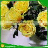 Half Opening Yellow Artificial Silk Rose thumbnail-1