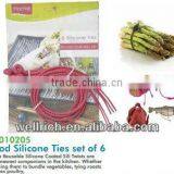 01010205 Food Silicone Ties Set of 6 thumbnail-1