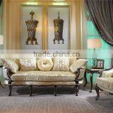 Unique Refined Stitching Sectional Sofa Couch Set, Taste Full of Noble Beige Printed Fabric Sofa Set thumbnail-3