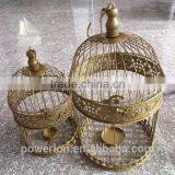 Wedding Decoration Set Of 2 Round Bird Cage Vintage Victorian Style thumbnail-2