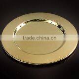 Gold Charger Plate/ Gold Show Plate/ Gold Wedding Table Plate thumbnail-3