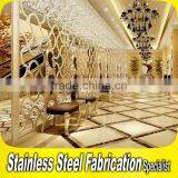 Custom Made Stainless Steel Hotel Lobby Wall Decoration thumbnail-3
