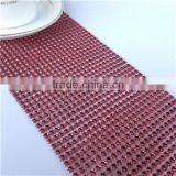 Beautiful Diamond Mesh Fabric Cheap Table Runners for Fancy Banquet thumbnail-4