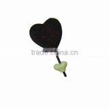 Metal Decorative HEART Hook With Ceramic Knob, Home Decoration Hook, Metal Wall Art Hook, European Style Hook, Vintage Hook thumbnail-1