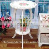 Luxury Mini Lovely Wooden Coffee Table Morden thumbnail-1