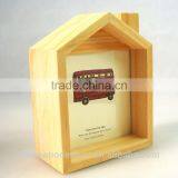 Refined Small House Shape Wooden Photo Frame thumbnail-1