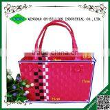 Custome Recycled Plastic Woven Shopping Tote Basket thumbnail-3