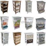 Kitchen Wall Hanging Cabinet Shelf With 3 Colorful Drawers thumbnail-3