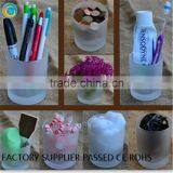 Frosted Candle Large Jar Amber Candle Jar Glass thumbnail-4