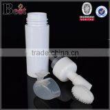 150ml White Plastic Foam Spray Bottle Facial Cleanser Silicone Brush Cap 150ml Foam Spray Bottle thumbnail-5