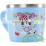 Baby Food Feeding Soup Bowls With Cup Spoon and Fork 6 Pcs/set Kids Dinnerware Set thumbnail-6