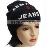 100% Acylic Cottonacrylic Beanie Printing Knit Hats/winter Caps thumbnail-1