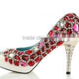 Red Special Flat Back Plating Crystal Rhinestones Accessories Sew on Crystal Decoration thumbnail-4