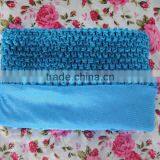 Crochet Headband for Baby Tutu Tops Solid Colors Crochet Tube Headband 9 Inches Crochet Top thumbnail-1