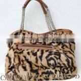 CX-H-07 Genuine Rabbit Fur Fashion 2017 Ladies Handbags thumbnail-4
